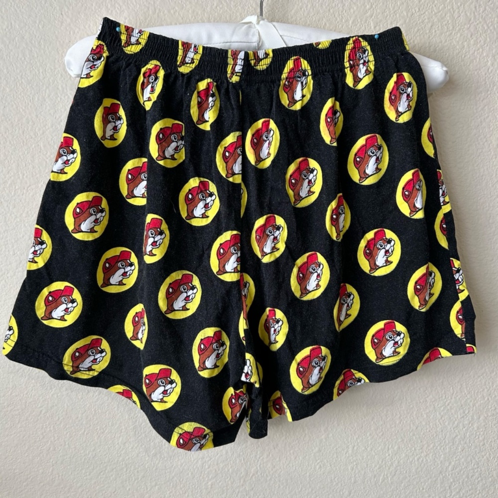 Shorts Boxer Style Bucee's Logo all over Black Red Yellow by Bucee's Child Large - Picture 9 of 12